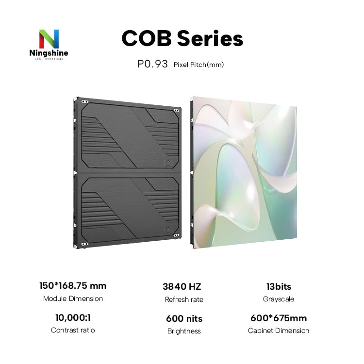 0.93 P1.25 P1.56 P1.87 Mini Pitch HD Video Wall Screen COB LED Display for Command Center Video Wall Integration