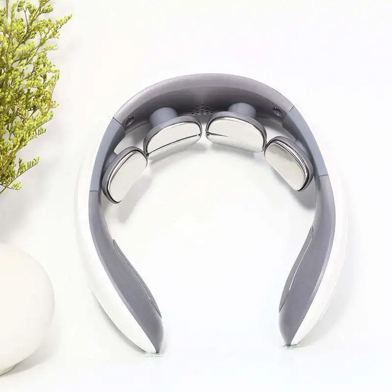 Smart Neck Back Shoulder Warmer Relax Massage Electric Relieve Neck Pain TENS Shiatsu Deep Kneading Neck Massager