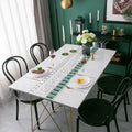 Waterproof/Oilproof  Durable Thick Vinyl Table Cloths for Kitchen Dinning Tabletop Cover