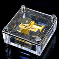Crystal Gold - Plated Movement Spring Square Music Box Acrylic Music Box