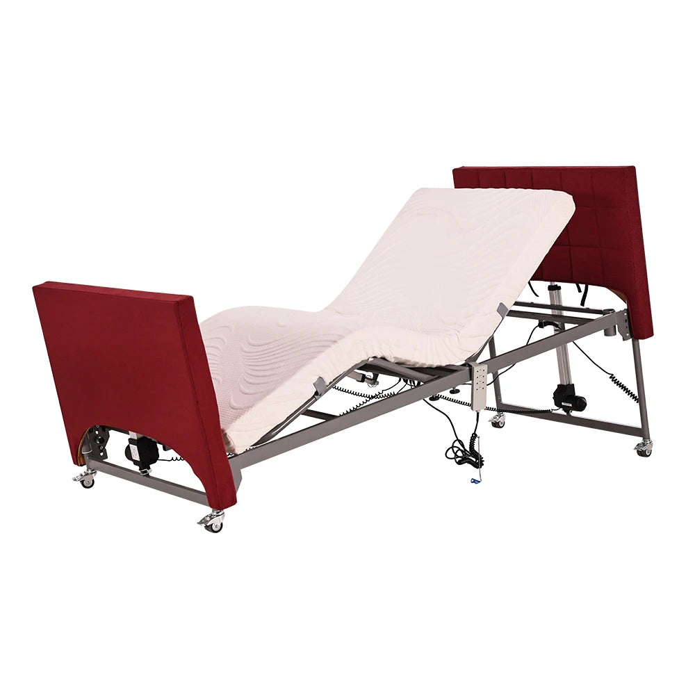 Wooden Electric Hospital Bed for Home Patient Nursing and Elderly Care Designed for Comfort Convenience IEC 60601 Home Care Bed