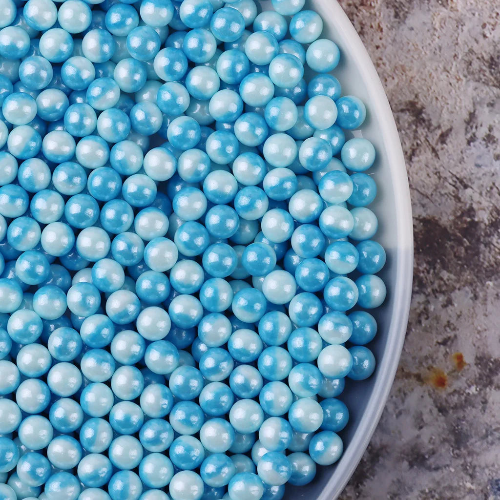 Custom Package Wholesale 500g Christmas Shapes Bulk Big Edible White Pearl Cake Decorating Sprinkles