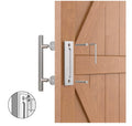 Antique style wooden sliding barn door hardware barn door system