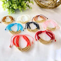 Go2boho Chic Multi-Layered Crystal Gold Plated for Bracelet Trendy Bohemian Summer Jewelry for Women Gifts for Her