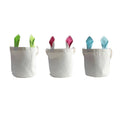Customize Bunny Blank Sublimation Easter Basket Gift Bag Linen Tote Bag Sublimation Linen Easter Bags