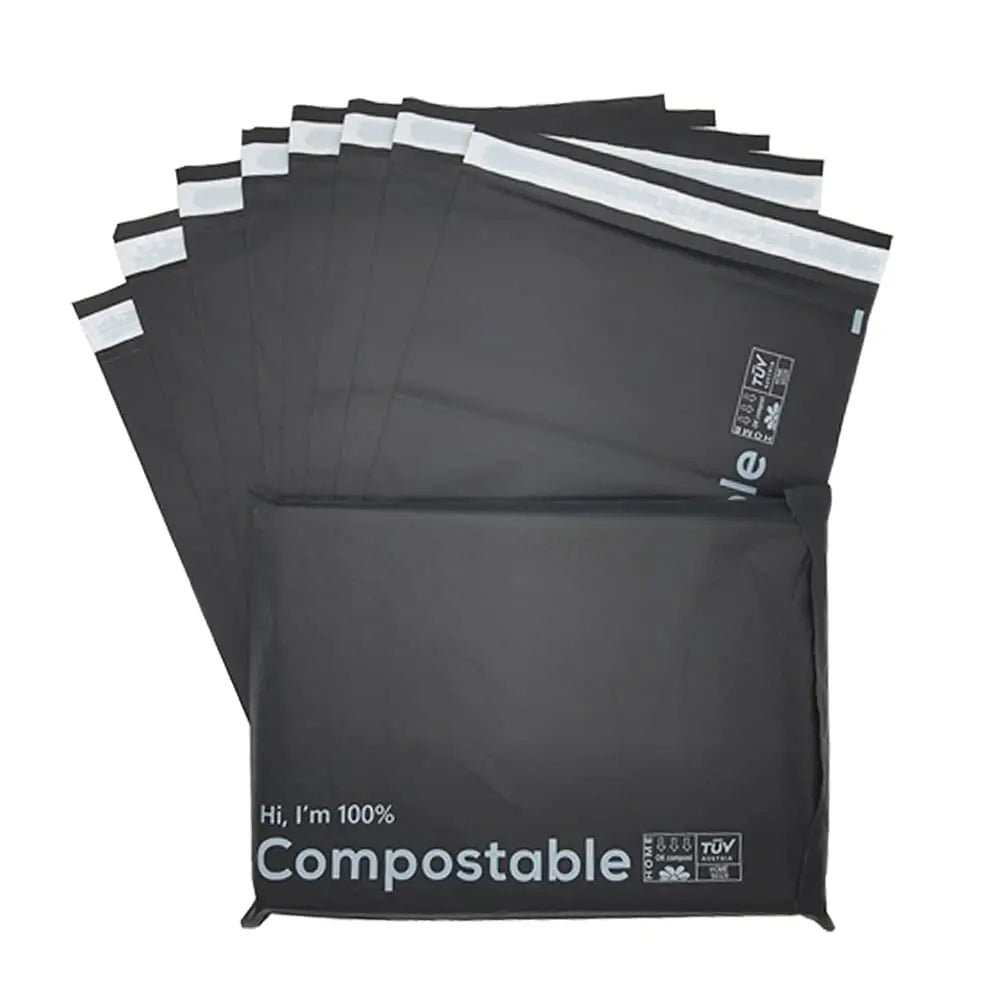 Custom Logo Printed 100% Eco Polymailer Plastic Mailer Bags for Clothing Biodegradable Pouch Packaging
