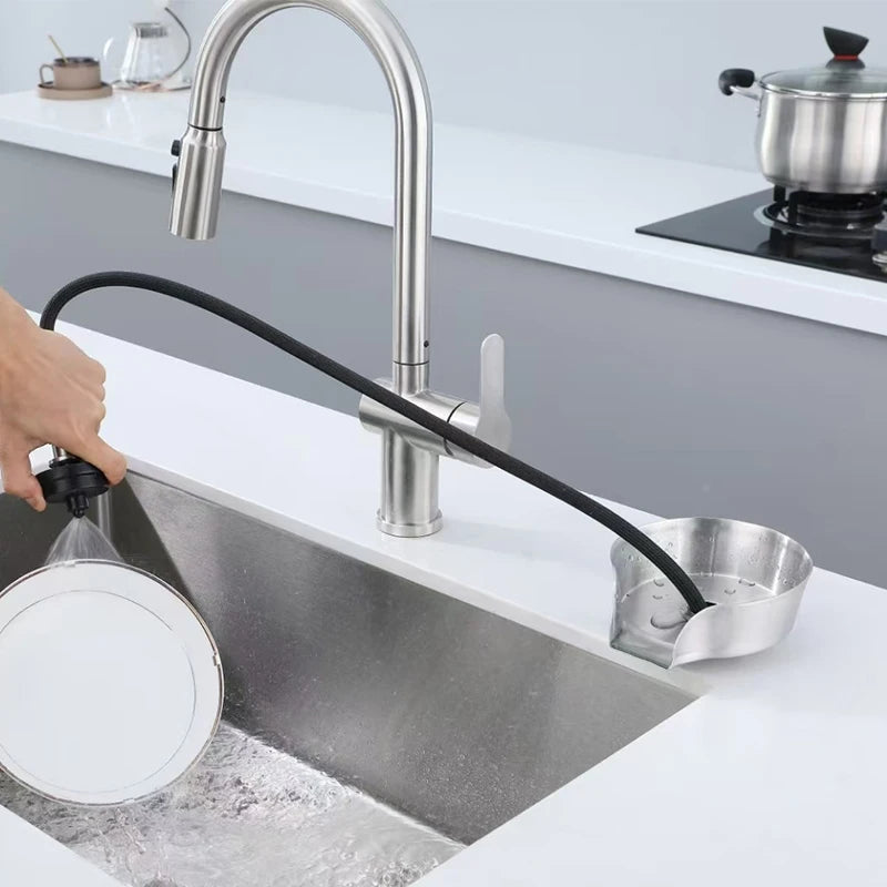 Customizable Pull Out Glass Rinser 304 Stainless Steel Silver Cleaner Automat Cup bar Accessories Glass Washer