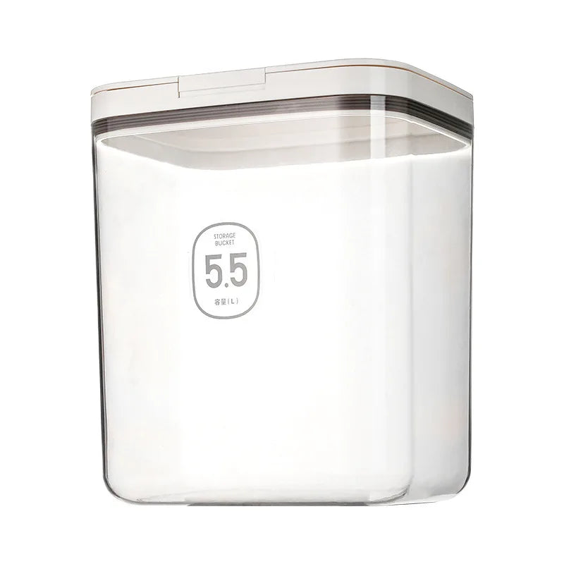 Large Capacity Insect-Proof Moisture-Resistant Pet Food Storage Barrel Flip-Top Design Injection Technique Food Grade Plastic