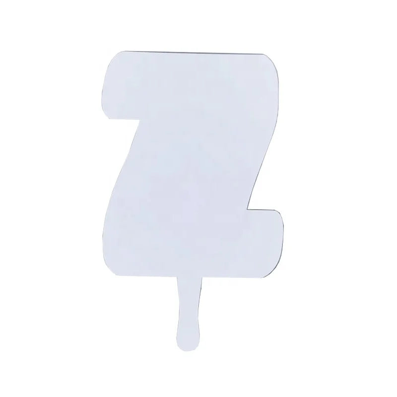 Personalized Logo Grad Handheld Z Photo Frame Fans Sublimation Blank Graduation Z Shape Fan Paddle