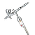 Professional OEM Chrome Plated Copper Gravity Feed Portable Airbrush Compressor Kit 0.2mm/0.3mm/0.5mm Nozzles for Makeup Body