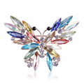 Fashion Personality Crystal Butterfly Brooch Women's Clothing Accessories Fashion Insect Brooches Pins Advanced Rhinestones Pin