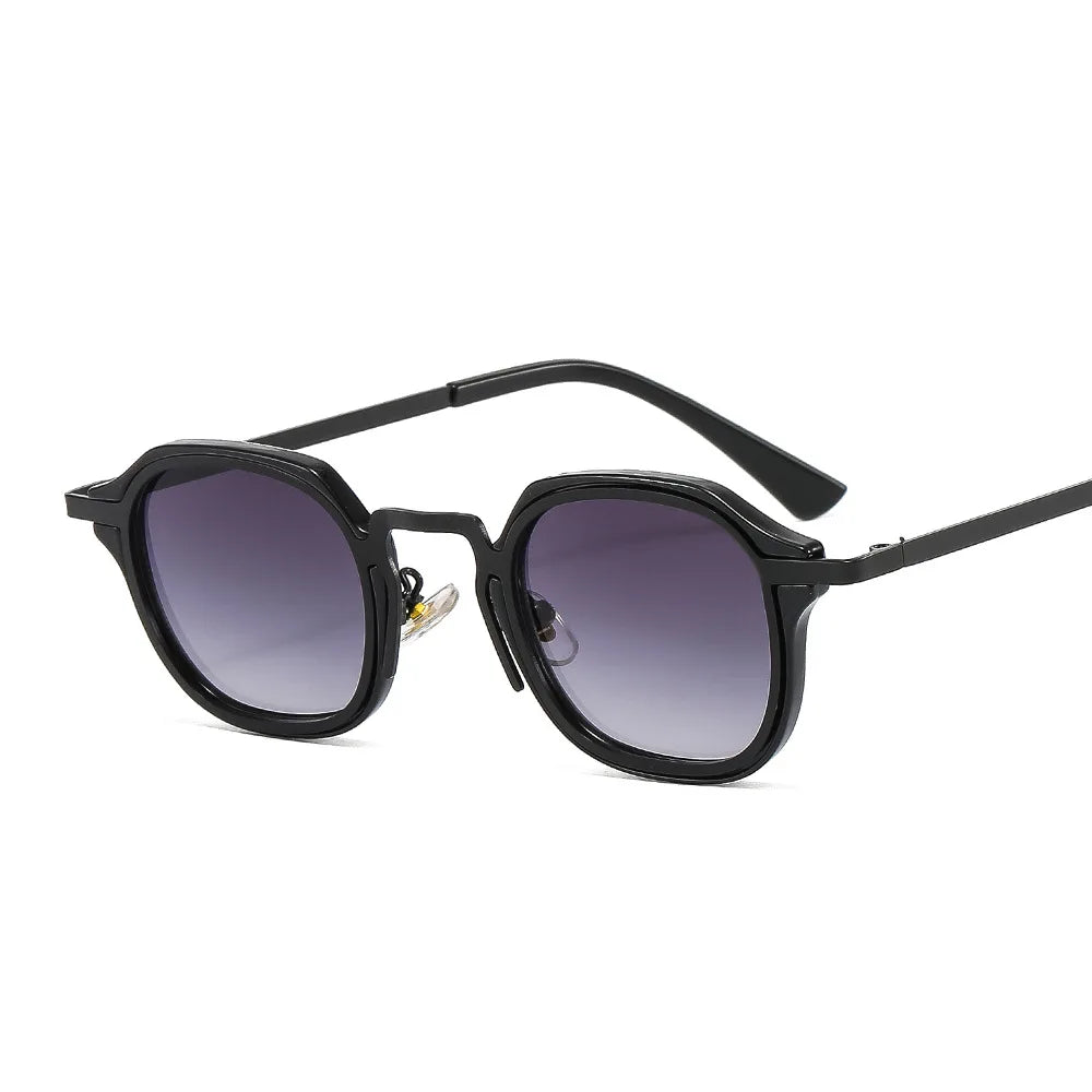 New Product Ideas 2022 Small Frame Literary Round Sun Shades Gradient Vintage Metal Frame Sunglasses