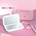 Zonyin 2-Sided LED Rechargeable Makeup Mirror 5X Magnifying Compact Pocket Travel Aesthetic Vanity Mirror Make up Cosmetic Tools