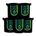 5 Gallon Grow Bags 300G Thickened Aeration Fabric with Rope Handles Heavy Duty Cloth for Plants