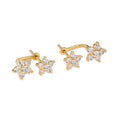 Dainty Wholesale 925 Sterling Silver 18k Gold Plated Star Shape Tiny Small Stud Earrings for Women