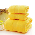 Premium 100% Cotton Bath Towel Set - Ultra Soft & Quick-Drying for Spa Hotel & Home Use (Solid Colors)