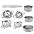 S/M/L Kitchen Easy Tool Stainless Steel Dumpling Maker Empanada Press Dumpling Wrapper Mold Manual Dumplings Machine
