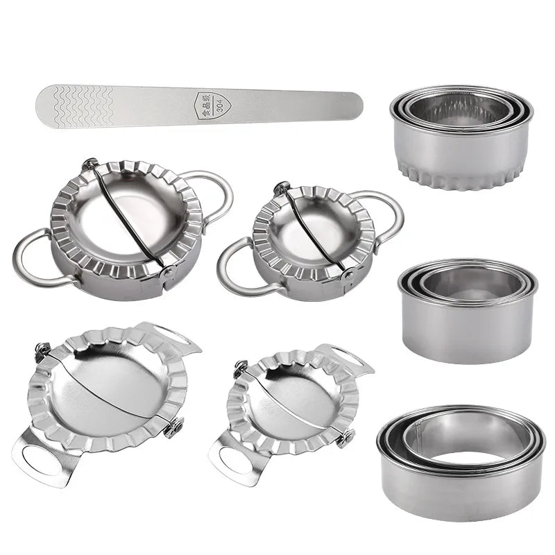 S/M/L Kitchen Easy Tool Stainless Steel Dumpling Maker Empanada Press Dumpling Wrapper Mold Manual Dumplings Machine