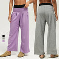 SHINBENE 26\" Cozy Straight Leg Joggers Women's Loose Mid Waist Workout Sweatpants Autumn Comfy Lounge Pants