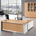Jinbeixuan Modern Light Wooden Color 1.6 Meter Convertible Executive Office Desk 3-Year Warranty for Home Office Use Model 9904