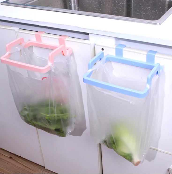 Kitchen Garbage Rack Plastic Bag Door Back Hanging Style Trash Garbage Bag Support Holder Opp Kitchen Storage Wholesale Price