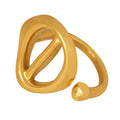 Premium Stainless Steel REACH Certified Polished Adjustable Open Ring for Ladies Anniversary Party Daily Wearing Gifting
