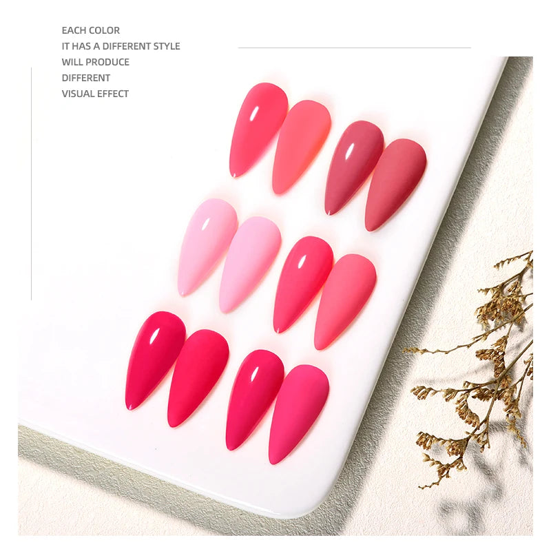 JTING Free Sample Private Label Wholesale 6 Color Soak Off 15ml Uv Gel Nail Polish Set Fsm Bottle Boxes Packaging