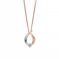 H&F Original Embrace 14k Real Gold With Natural Diamond Pendant Necklace Jewelry Customized 18K Real Gold