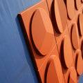 Modern Design 3D Ceramic Tiles PU Cement Wall Panels Lightweight Easy Installation Waterproof Fireproof Partition Decoration
