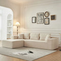 American Customizable L-Shape Modular Sofas Set Free Shipping Vacuum Compressed Fabric Furniture for Hotel Villa Living Room