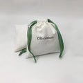 Eco Customized Cotton Gift Makeup Drawstring Bag Packaging Organic Cotton Muslin Pouch Bag