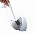 Household Wall-Mounted Silicone Toilet Brush Set with TPR Holder Convenient Washing Brush and Toilet