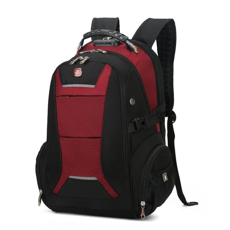 17 Inch Waterproof Anti Theft Laptop Backpack Men USB Charging Travel Computer Bags Women Vintage Oxford Rucksack
