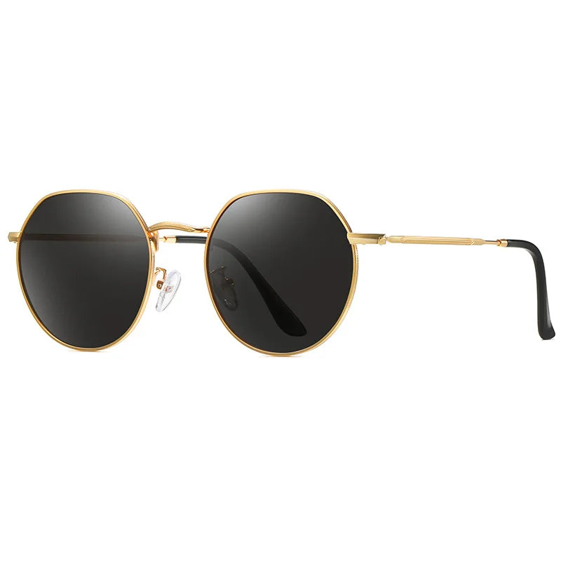 2023 Sunglasses Polarized Uv400 Men Driving Custom Shuglasses Women Round Frame Retro Sun Glasses