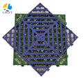 Heavy Duty 400X400mm PP Garage Square Floor Tile Non-Slip Interlocking Floor Matting for Carwash