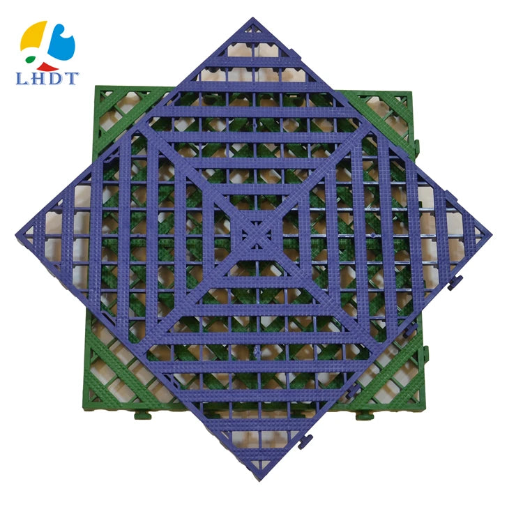 Heavy Duty 400X400mm PP Garage Square Floor Tile Non-Slip Interlocking Floor Matting for Carwash