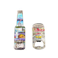 Customized logo Printing American Metal Magnetic Bottle Opener Italy Souvenirs Food Preservation Magnets Singapore