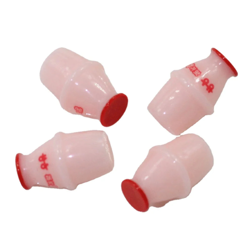 Kawaii 3D Mini Yogurt Bottle Food Drink Toy Accessories for Dollhouse Miniature Kitchen Accessories Keychain Earrings Pendant