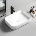 Hot Selling Rectangle Counter Top Ceramic Wash Hand Basins Sanitary Ware Items Bathroom Sink