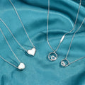 Luxury 925 Sterling Silver Heart Shaped Shell Pendant for Women Romantic Gift Necklace Jewelry