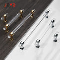 JAYA Durable Decorative Handle Hardware Acrylic Serving Tray Handles Silver Clear Acrylic Tray Handle