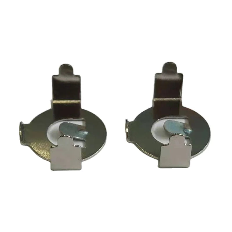 Wholesale Double-Layer Cr1220 Battery Holders Phosphor Copper Nickel Plated Sheet Metal Fabrication Punching Process H1061-1