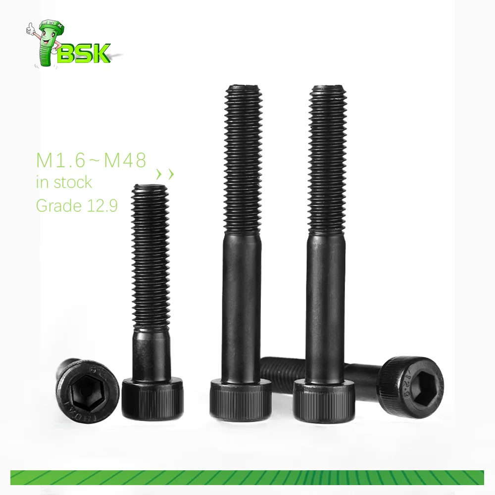 DIN912 Screw Grade 12.9 Hexagon Socket Bolts Black Nickel Allen Head Cap Screw