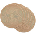 Round Braided Placemats Table Mats for Dining Tables Woven Washable Non-Slip Place Mats 15 Inch for Spring