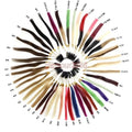 43 Colors Balayage Piano Color Ring Popular 10-inch Russian Hair Remy Colour Chart Double Weft Machine Hair Weft Colorful Ring
