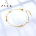 Ason 2023 Hot Sale Jewelry Stainless Steel Bracelet Fashion 3 Stars + 10 Steel Balls Accessories Bracelet