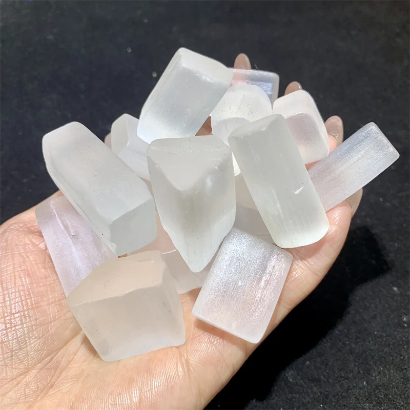 Wholesale Natural Crystal Polished Healing Stones Selenite Block Crystals Cube for Sale