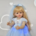 Yeezwood Function Music 55cm Hot Sale Look Like Princess Elsa Doll Cute Big Reborn Baby Doll for Girl Baby Toy Real DIY Playmate