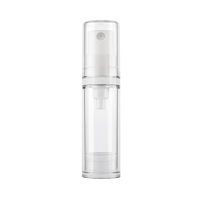 5ml 10ml 15ml Spray clear Plastic Bottles Plastic Lotion Bottle Round Airless Pump Bottle