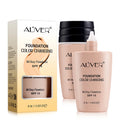 ALIVER Makeup Vegan Color Changing Foundation Long Lasting Moisturizing Brightening SPF 50 Liquid Foundation for Dark Skin